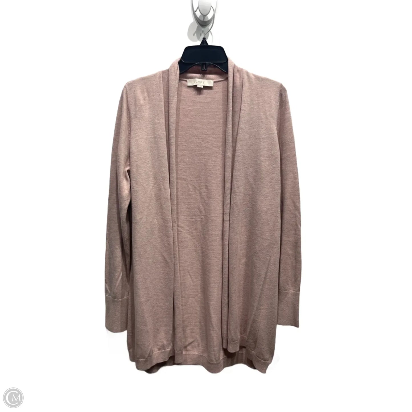 Sweater Cardigan By Loft In Mauve, Size: M