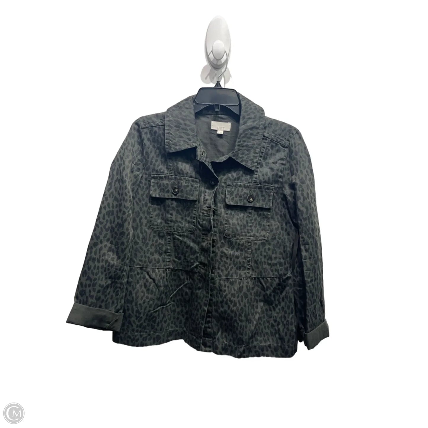 Jacket Utility By Loft In Green, Size: M