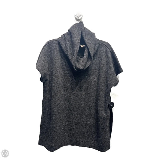 Sweater Short Sleeve By Loft In Grey, Size: M