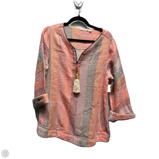 Top 3/4 Sleeve By Soft Surroundings In Orange & Purple, Size: M