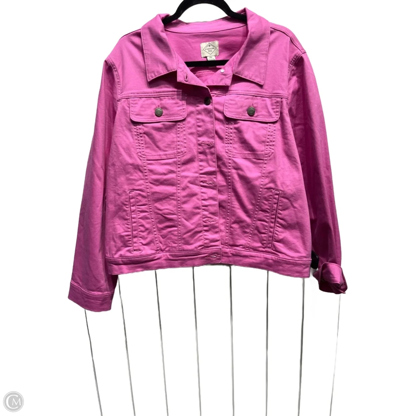 Jacket Denim By St Johns Bay In Purple, Size: Xxl