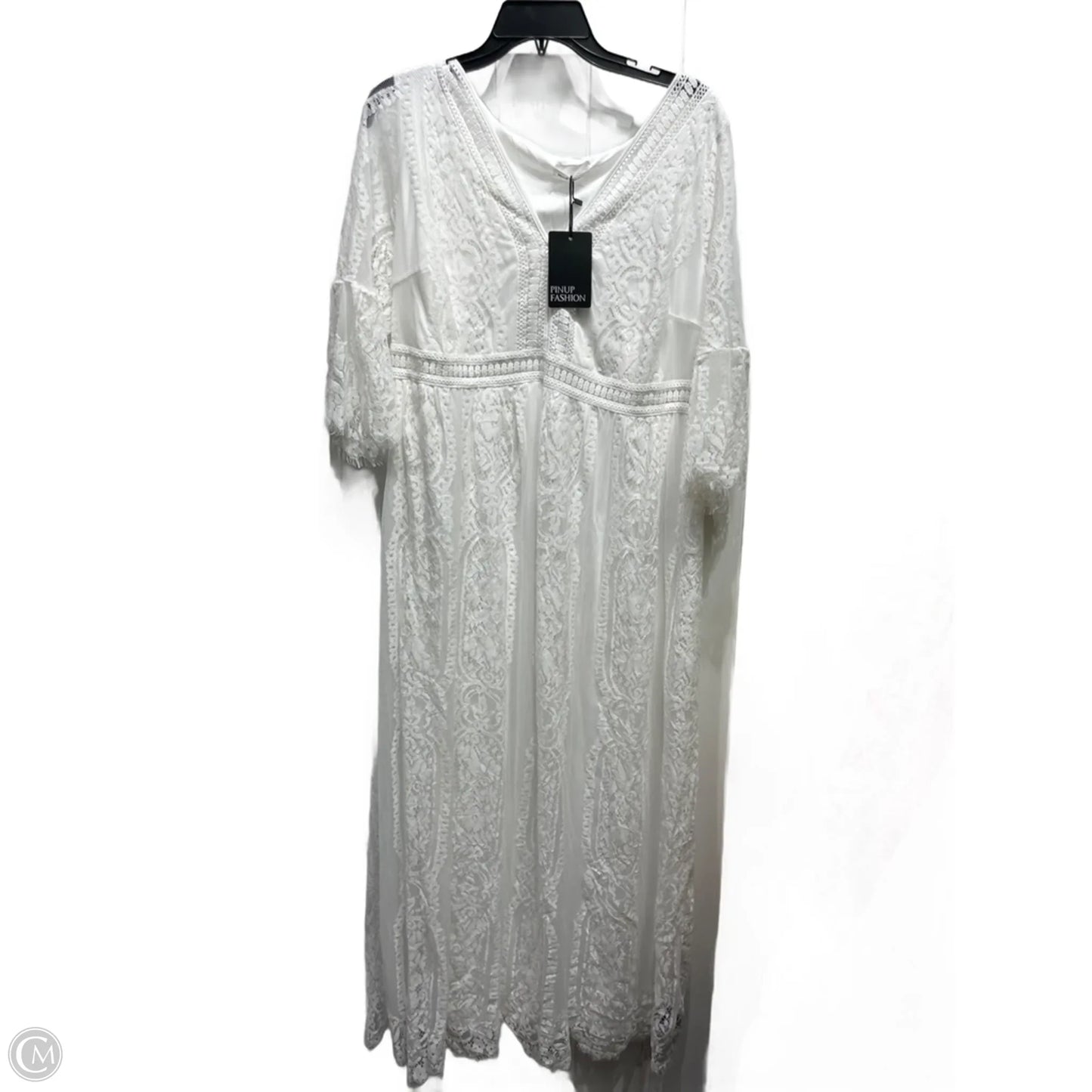 Dress Casual Maxi By  PINUP FASHION In White, Size: Xl
