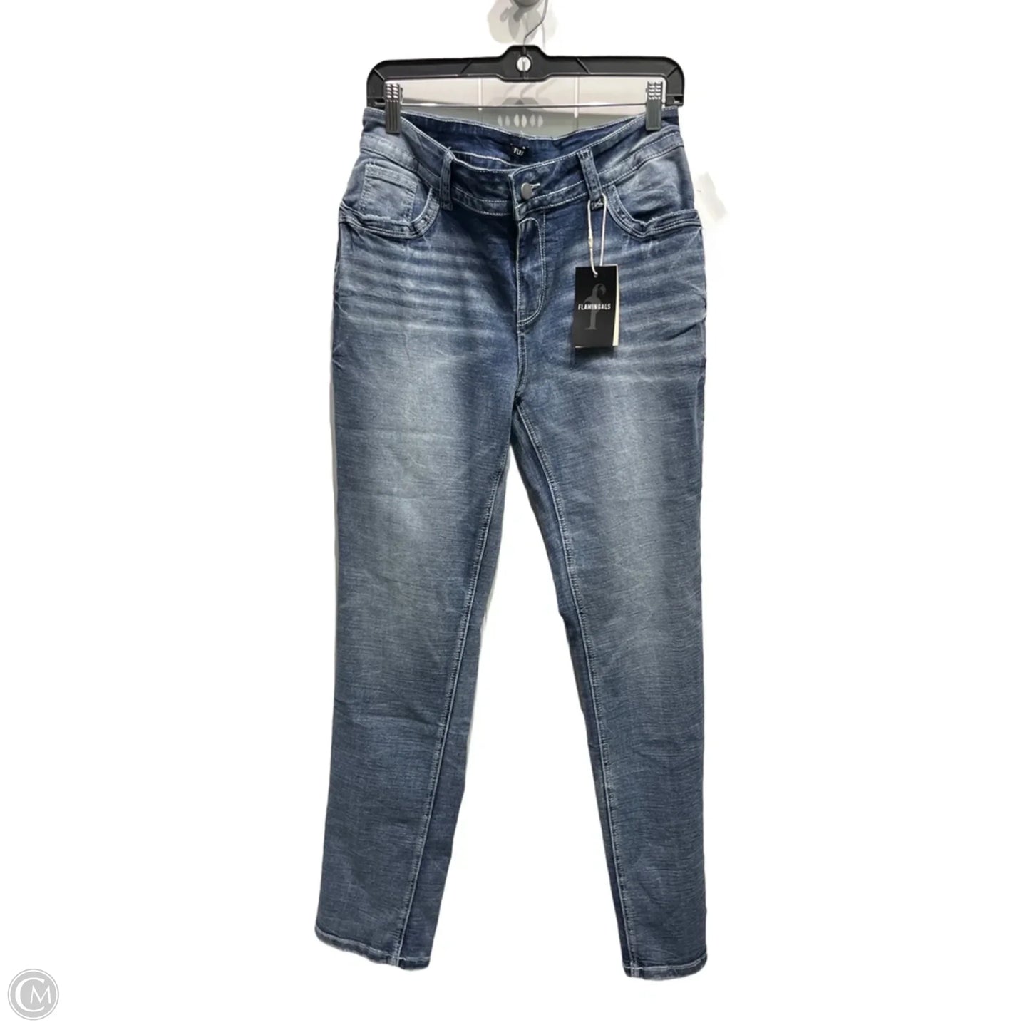 Jeans Skinny By FLAMINGALS In Blue, Size: Xl