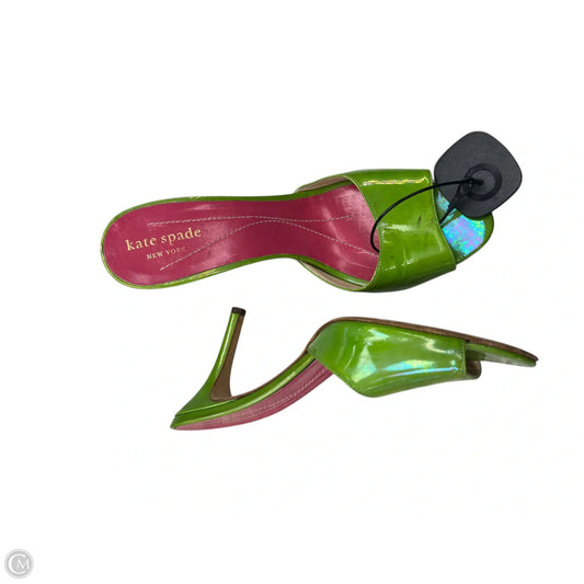 Sandals Designer By Kate Spade In Green, Size: 7.5