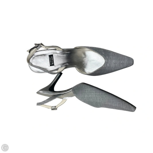 Shoes Designer By Stuart Weitzman In Silver, Size: 7