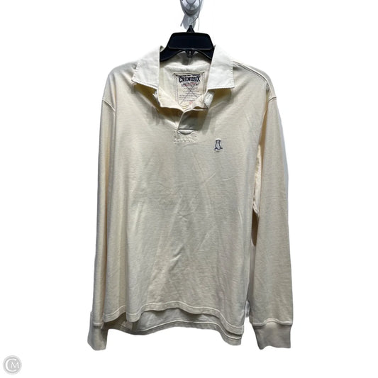 Top Long Sleeve By Cremieux In Cream, Size: L