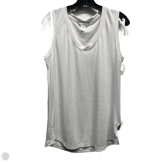 Athletic Tank Top By Athleta In White, Size: M