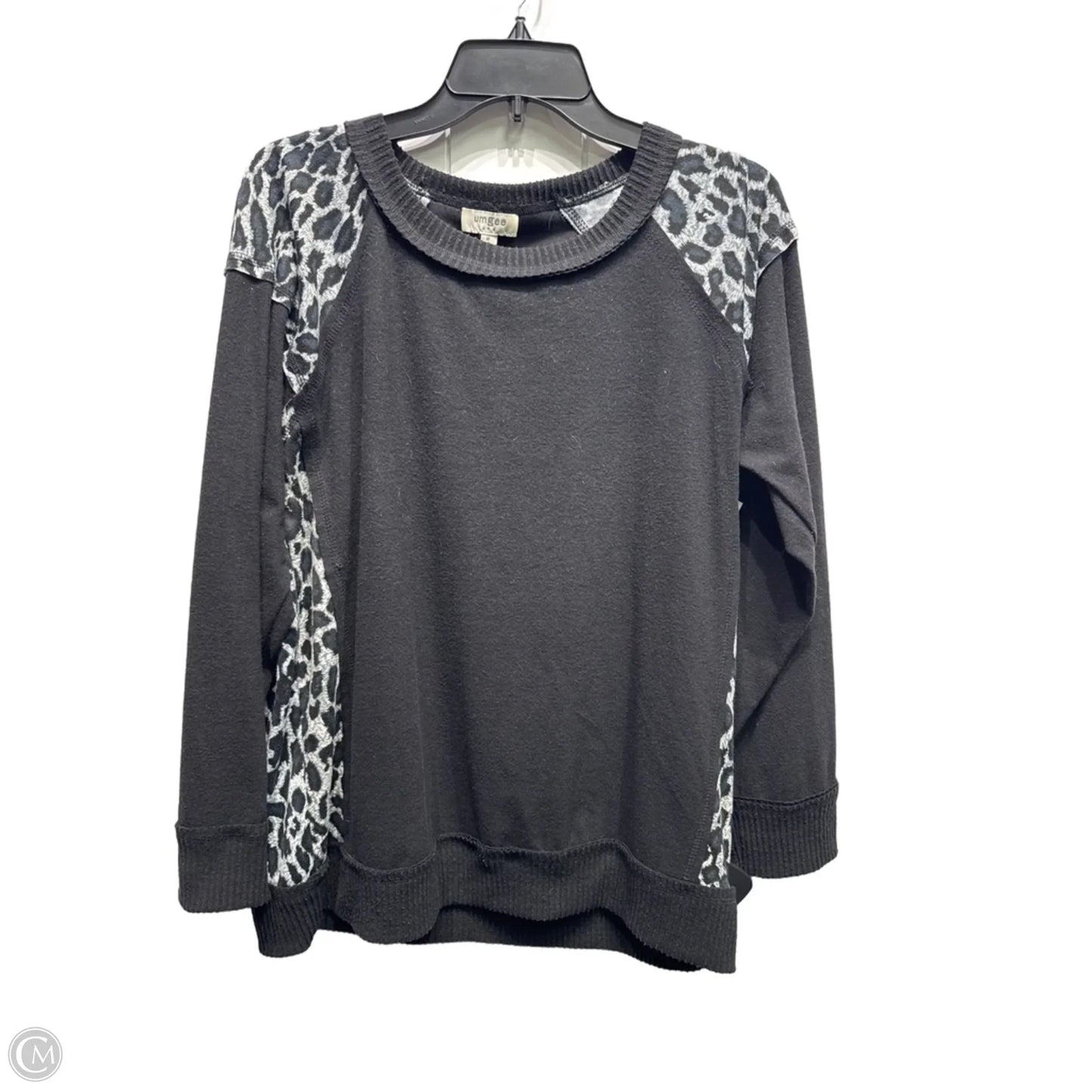 Top Long Sleeve By Umgee In Black & White, Size: M