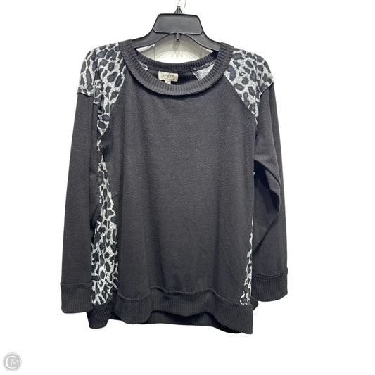 Top Long Sleeve By Umgee In Black & White, Size: M