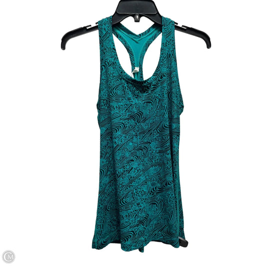 Athletic Tank Top By Lululemon In Black & Green, Size: 8