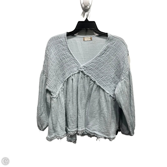 Top Long Sleeve By Altard State In Blue, Size: M