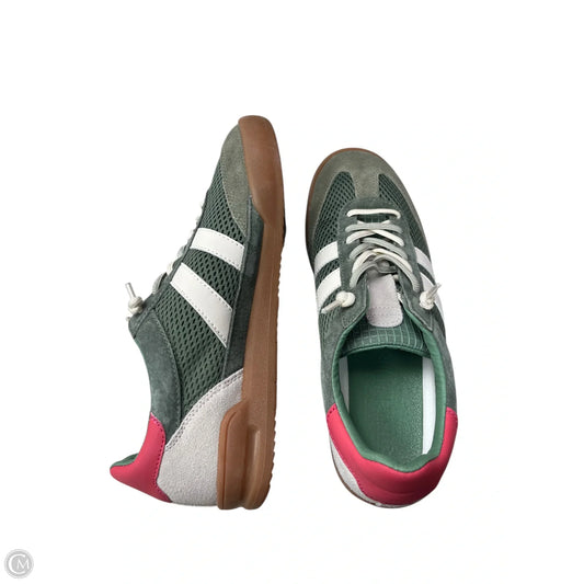 Shoes Sneakers By Steve Madden In Green & White, Size: 9