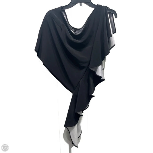 Blouse Short Sleeve By Alberto Makali In Black & White, Size: L