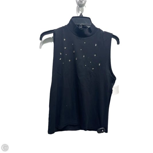 Top Sleeveless By Zara In Black, Size: L