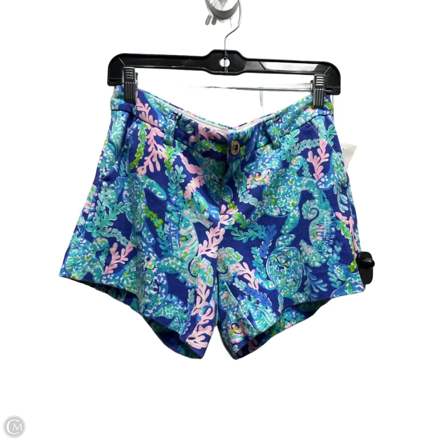 Shorts Designer By Lilly Pulitzer In Blue & Pink, Size: 6