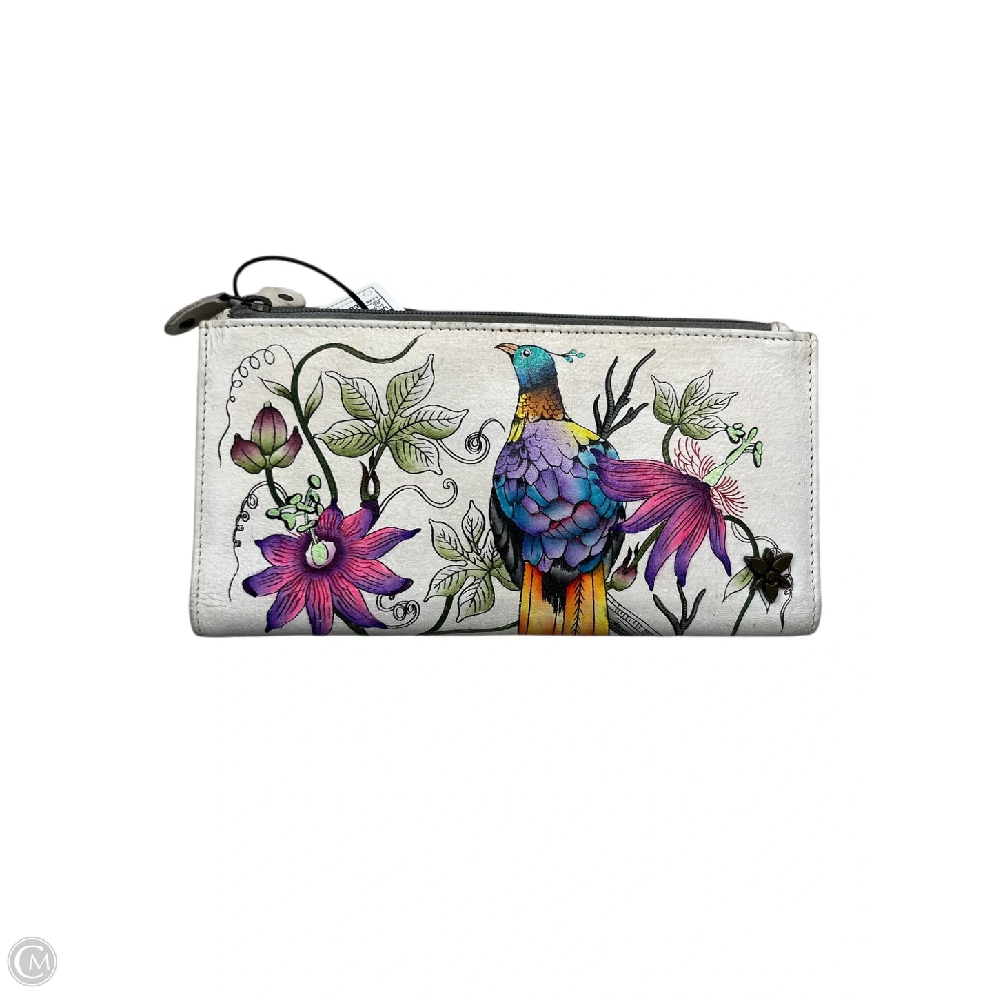 Wallet Leather By Anuschka, Size: Medium