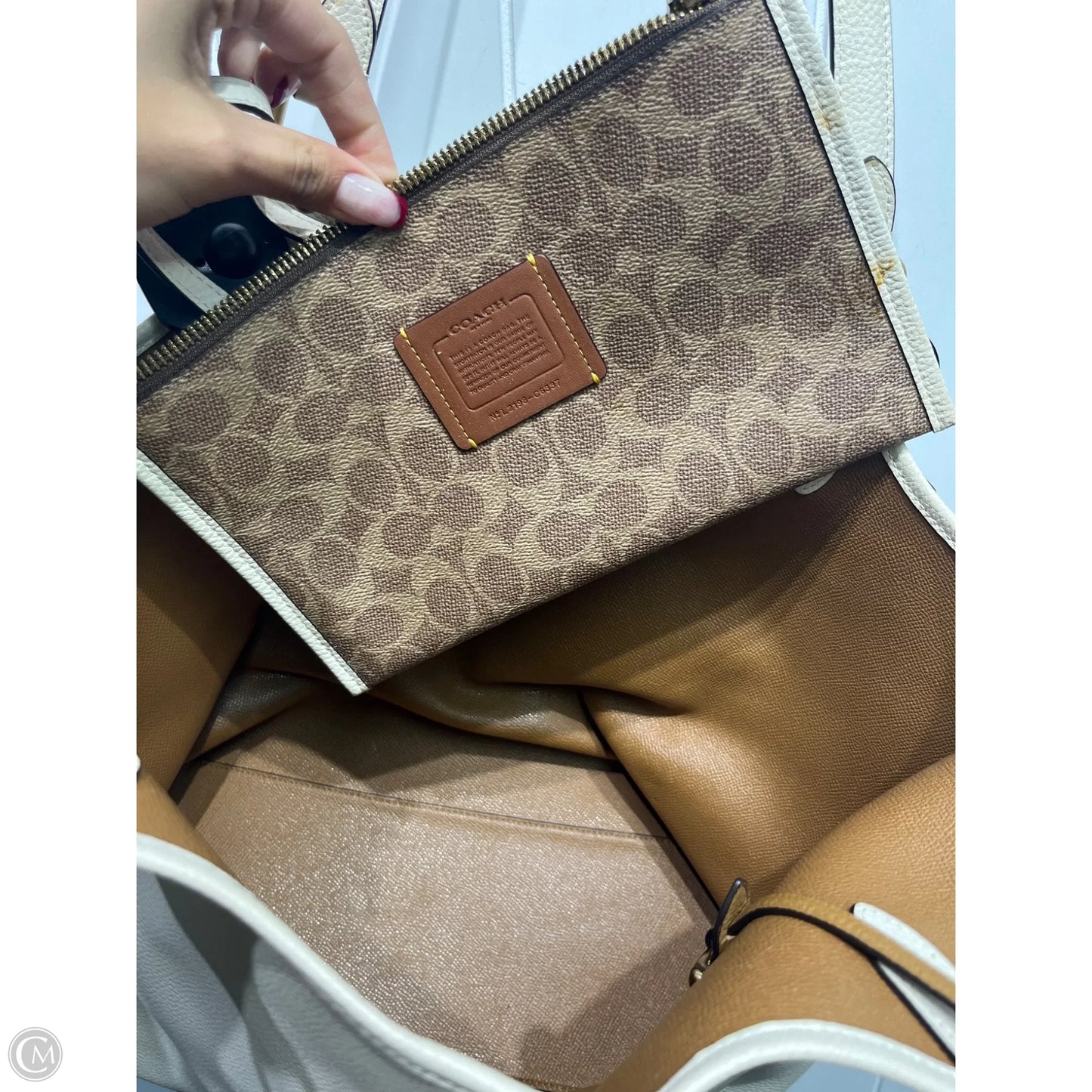 Handbag Designer By Coach, Size: Medium