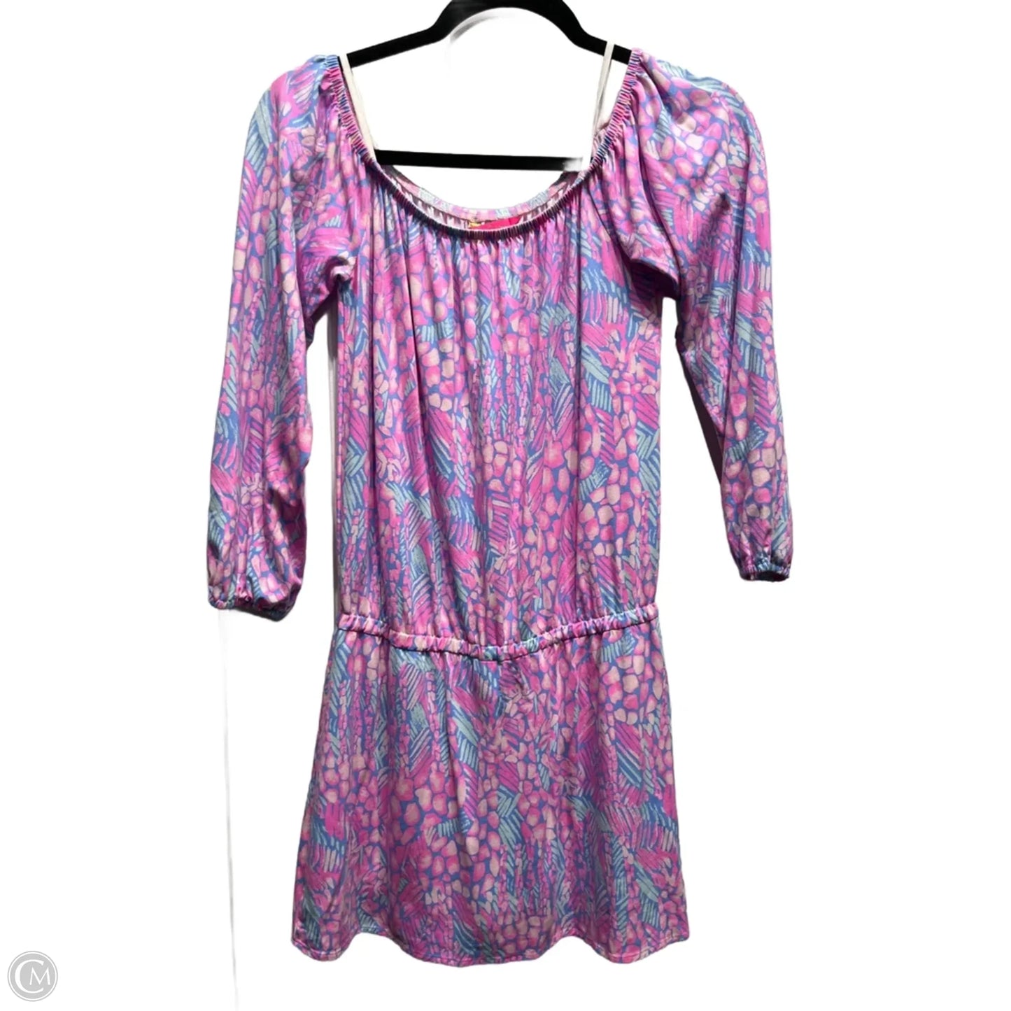 Romper Designer By Lilly Pulitzer In Blue & Pink, Size: S