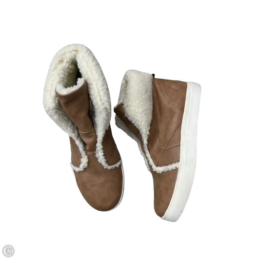 Boots Ankle Heels By Nautica In Tan, Size: 7