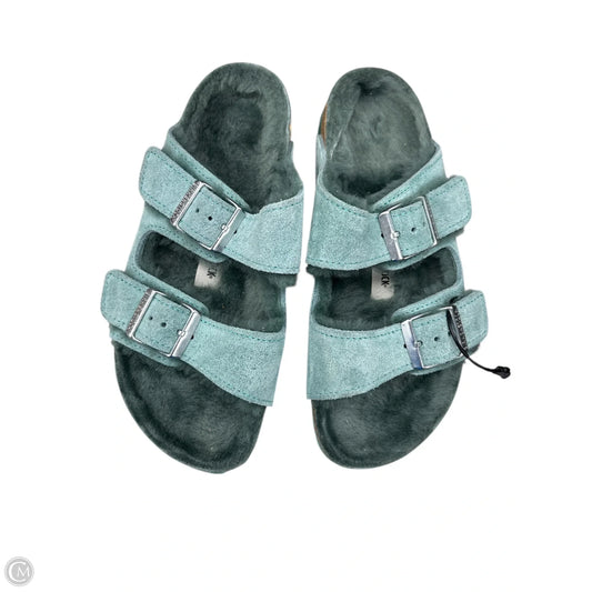 Sandals Flats By Birkenstock In Green, Size: 6