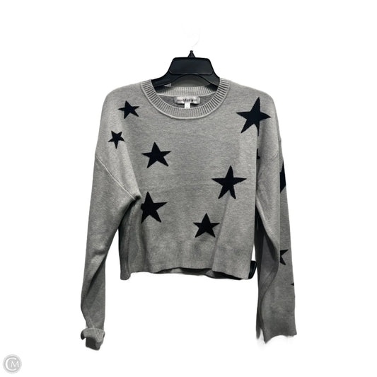 Sweater By Madden Girl In Black & Grey, Size: L