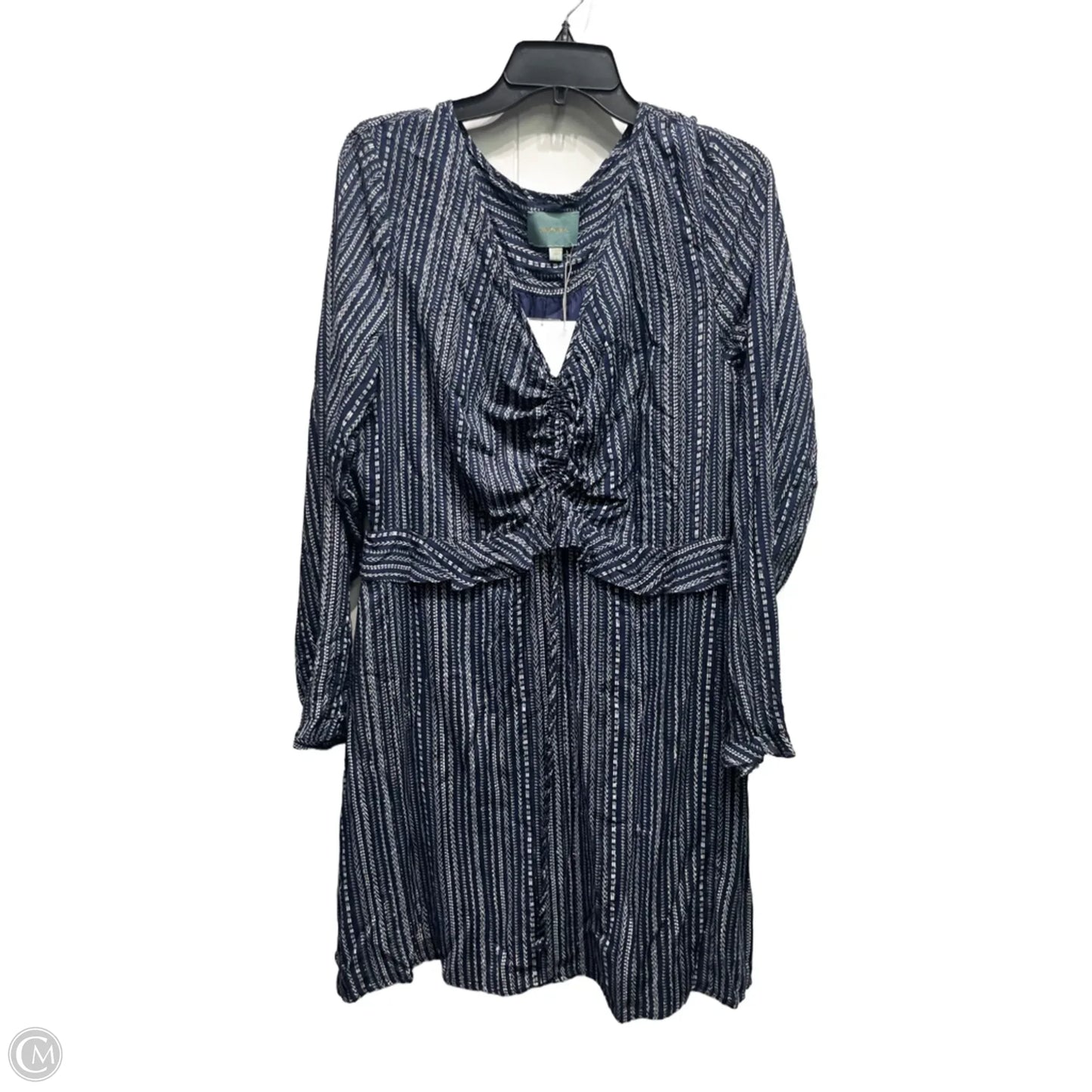 Dress Work By Skies Are Blue In Blue & White, Size: Xl