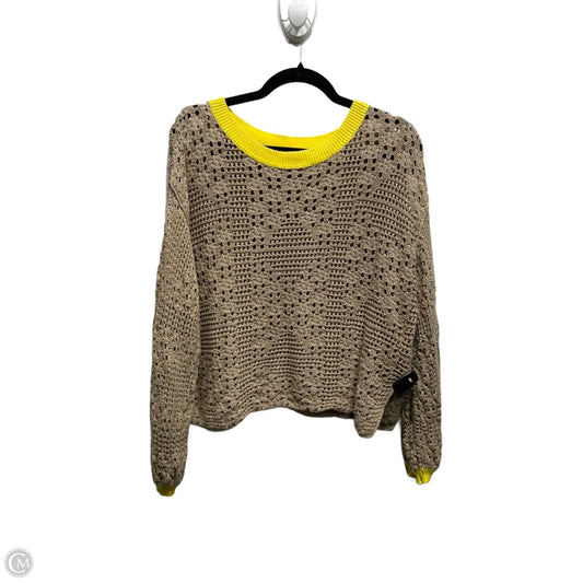 Sweater By Free People In Tan & Yellow, Size: Xs
