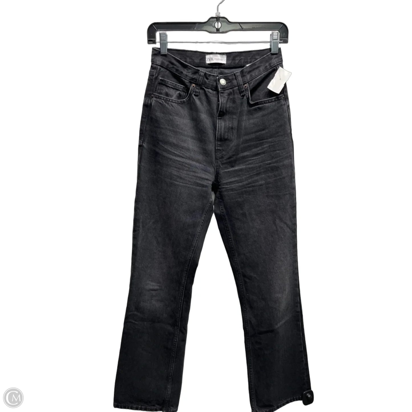 Jeans Straight By Zara In Black, Size: 2