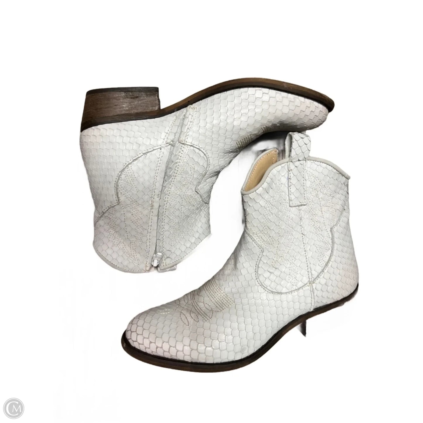 Boots Ankle Heels By Artisan Ny In White, Size: 8.5