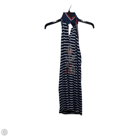 Tunic Sleeveless By giyas In Blue & Red, Size: S