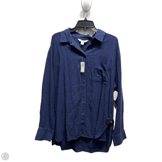 Top Long Sleeve By Old Navy In Navy, Size: L