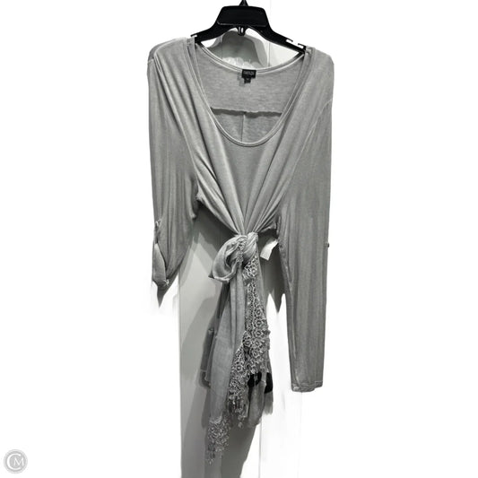 Top 2pc Long Sleeve By Cmc In Grey, Size: Xl