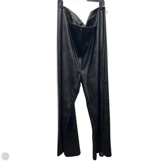 Pants Wide Leg By Boohoo Boutique In Black, Size: 24
