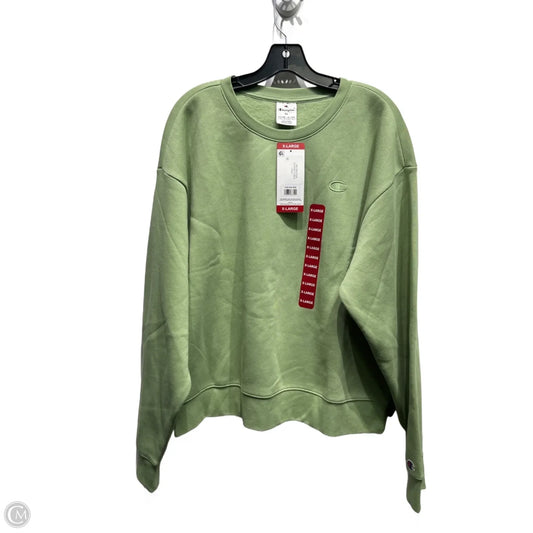 Sweatshirt Crewneck By Champion In Green, Size: Xl