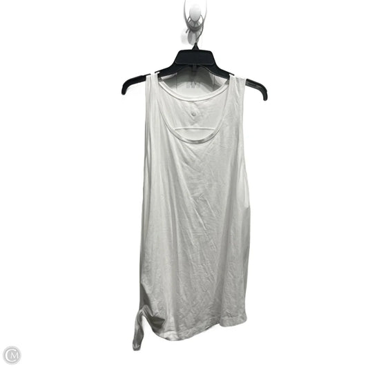 Athletic Tank Top By Lululemon In White, Size: L