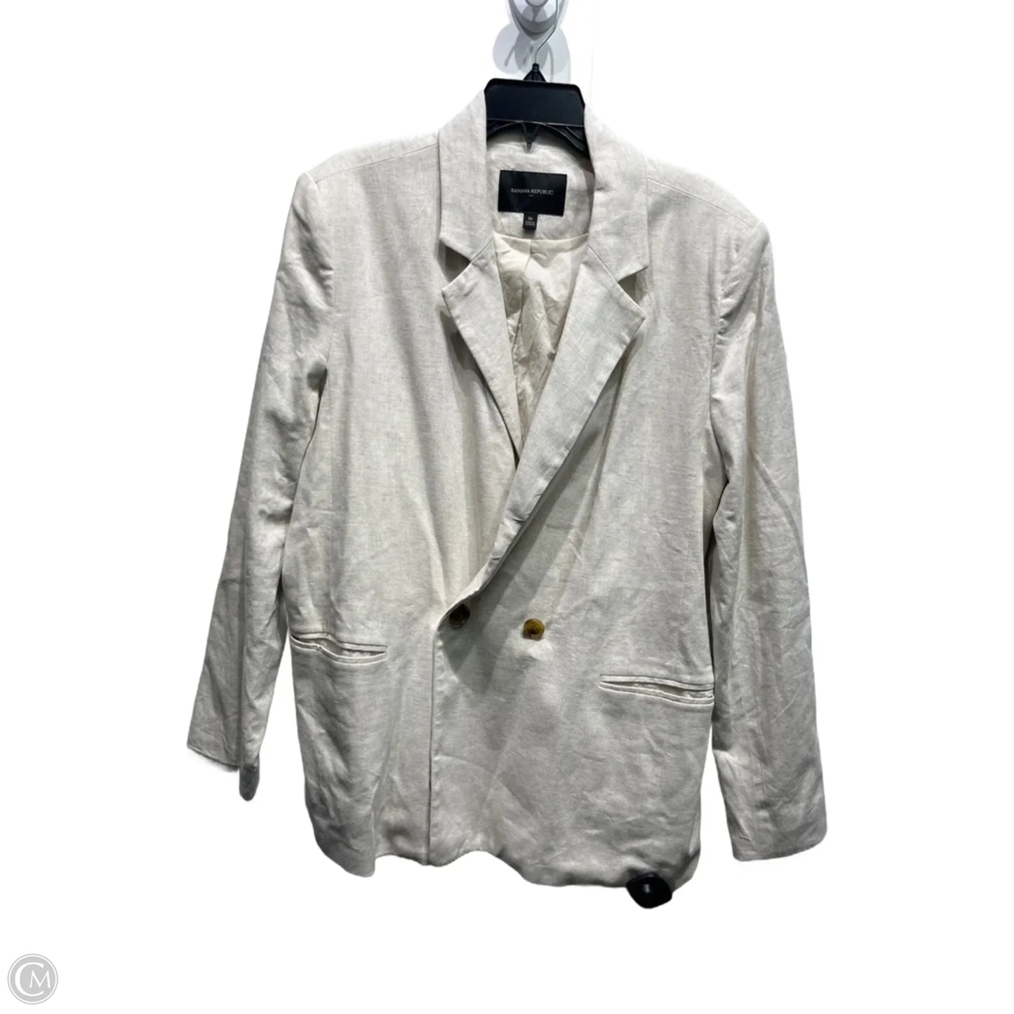 Blazer By Banana Republic In Cream, Size: 16