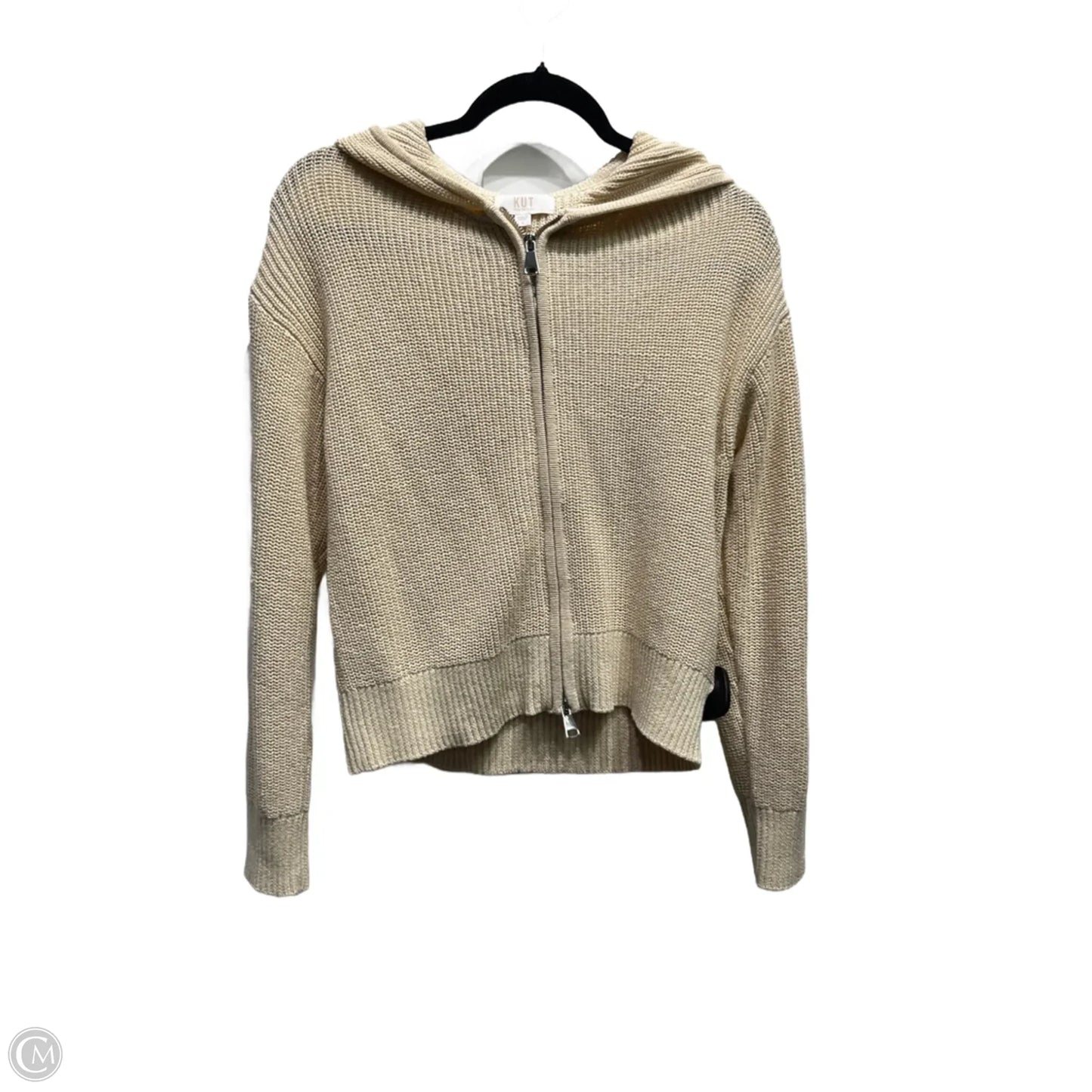 Sweatshirt Hoodie By Kut In Tan, Size: S