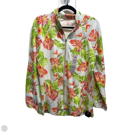 Jacket Other By Tommy Bahama In Green & Pink, Size: L