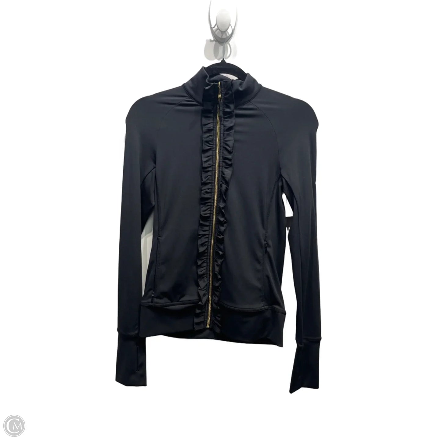 Jacket Designer By Kate Spade In Black, Size: Xs