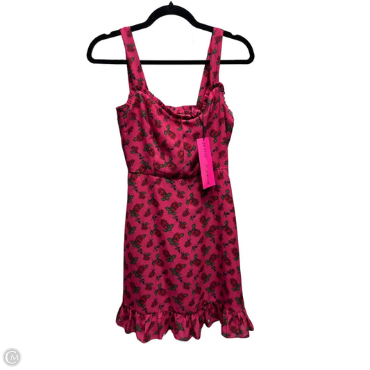 Dress Party Short By Betsey Johnson In Pink & Red, Size: Xs