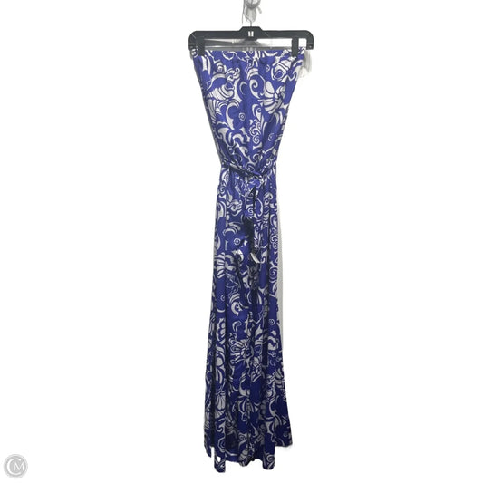 Jumpsuit Designer By Lilly Pulitzer In Blue & White, Size: Xs