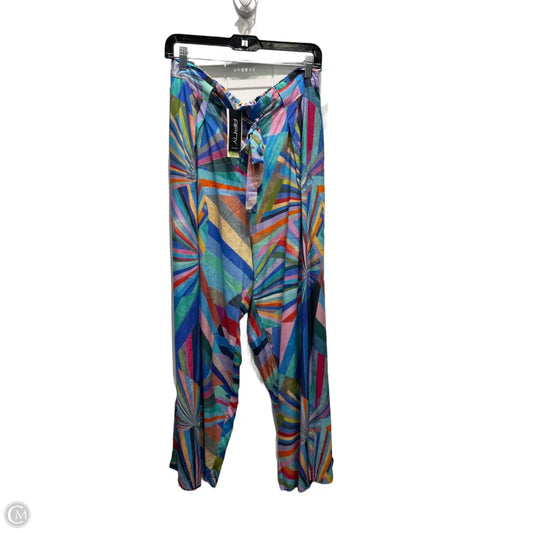 Pants Wide Leg By Clothes Mentor In Blue & Orange, Size: L