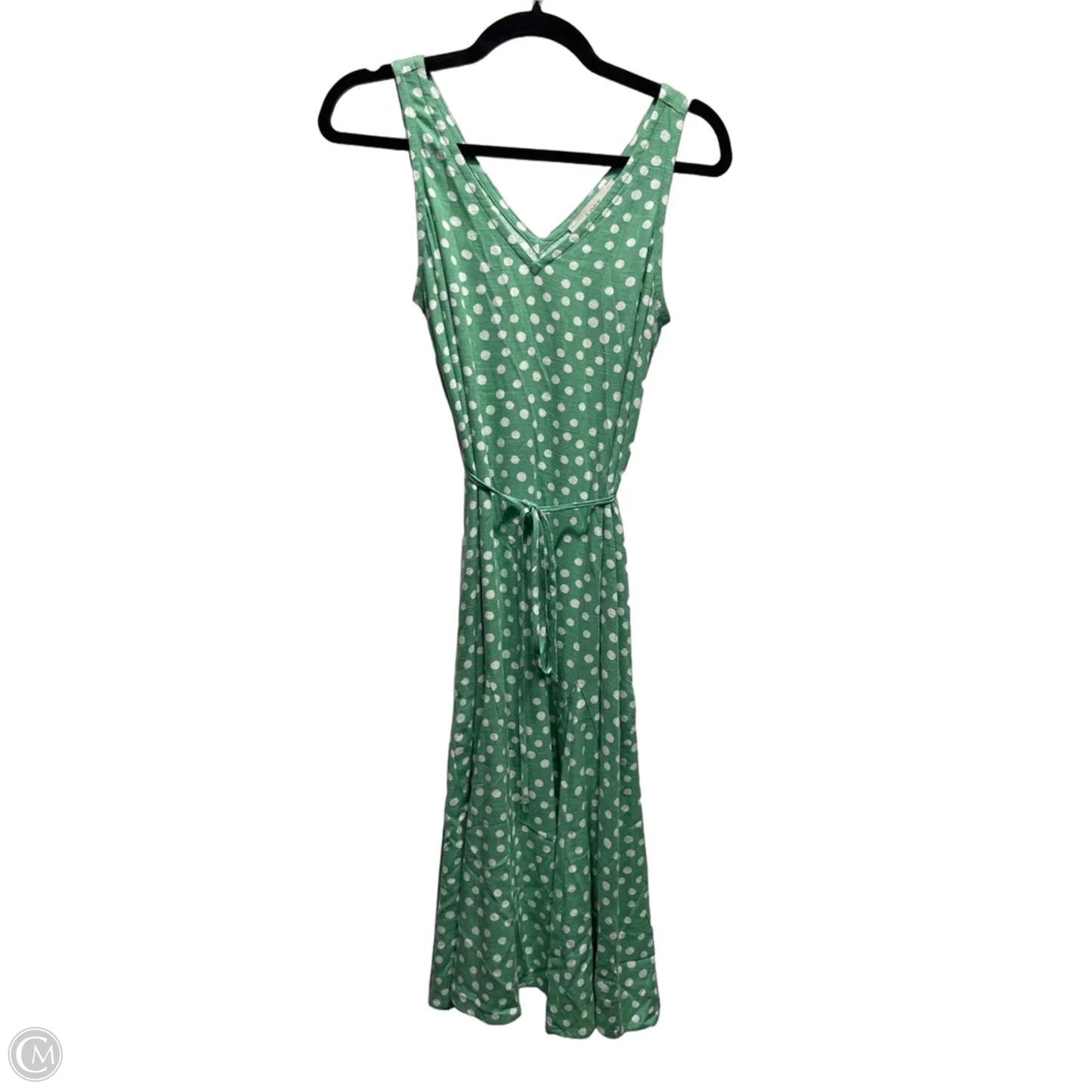 Dress Casual Short By Loft In Green & White, Size: Xs