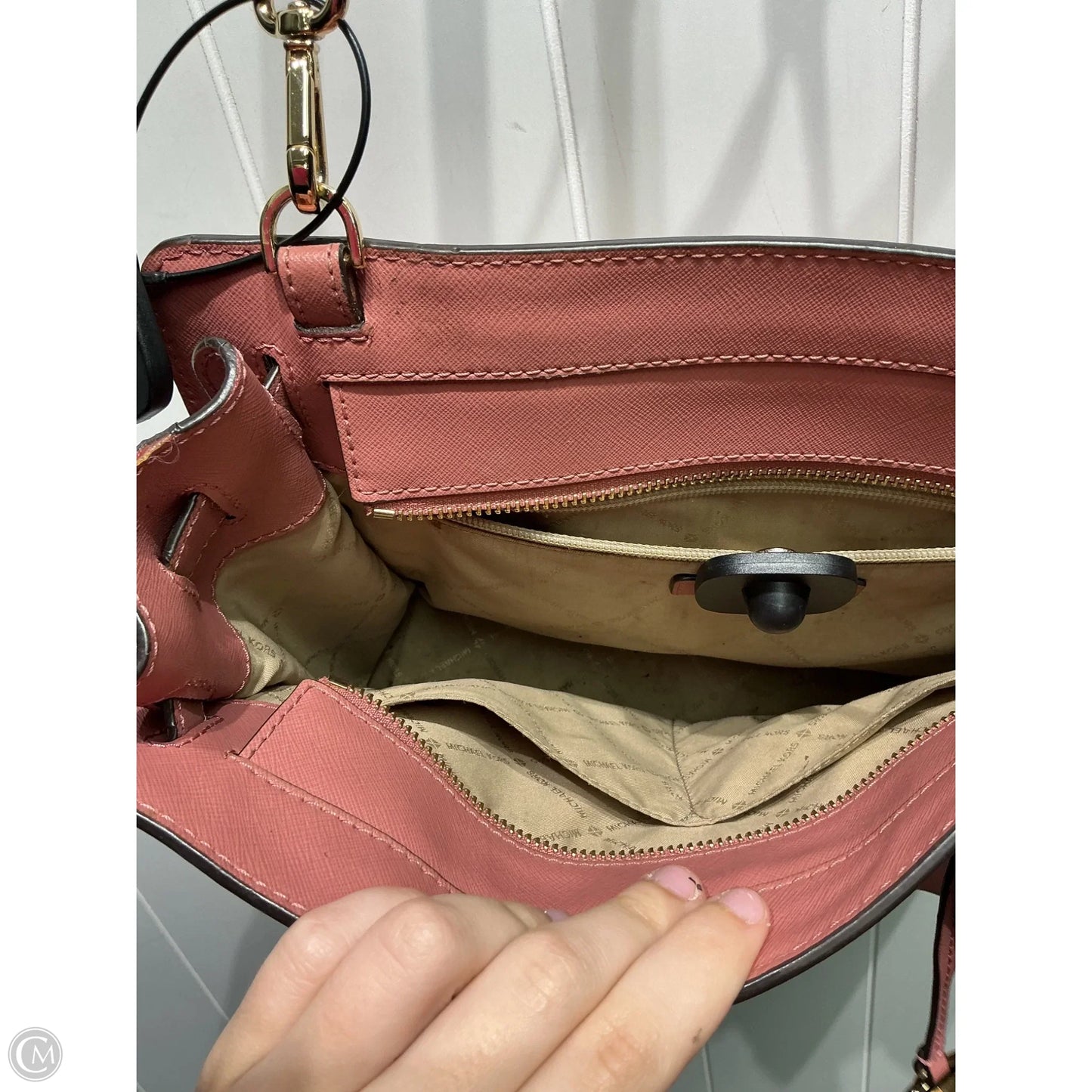 Crossbody Designer By Michael Kors, Size: Medium