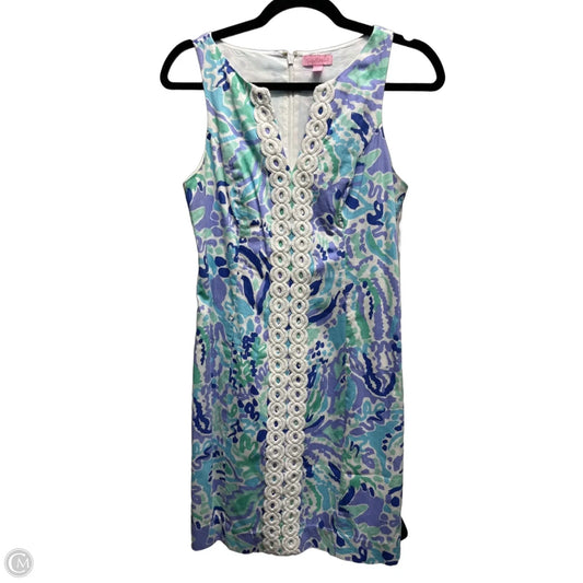 Dress Designer By Lilly Pulitzer In Green & Purple, Size: 2