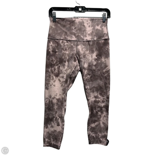 Athletic Capris By Lululemon In Taupe, Size: 8