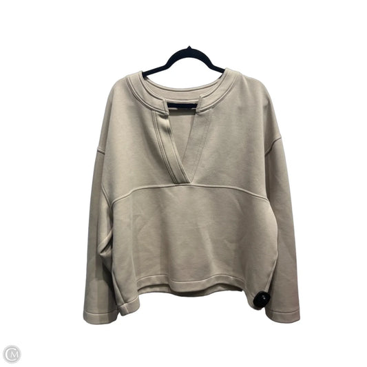 Top Long Sleeve By Banana Republic In Taupe, Size: Xxl