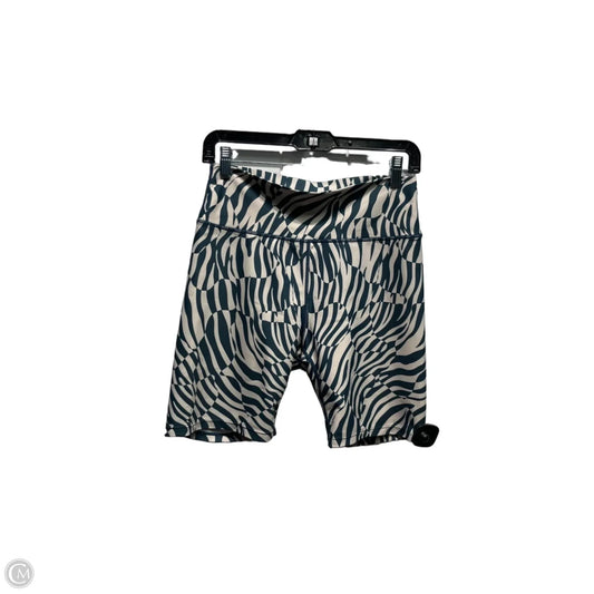 Athletic Shorts By Sage In Cream & Green, Size: L