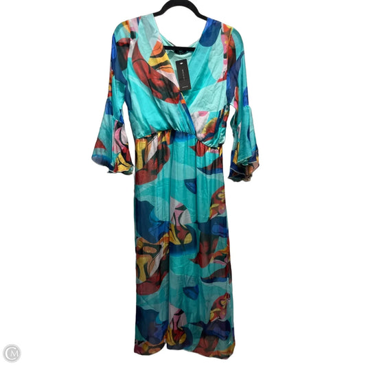 Dress Casual Midi By M Made In Italy In Blue & Red, Size: Osfm