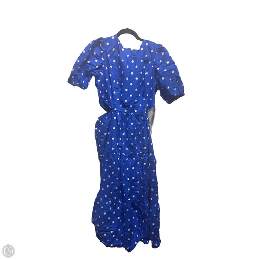 Dress Designer By Lilly Pulitzer In Blue & White, Size: 12